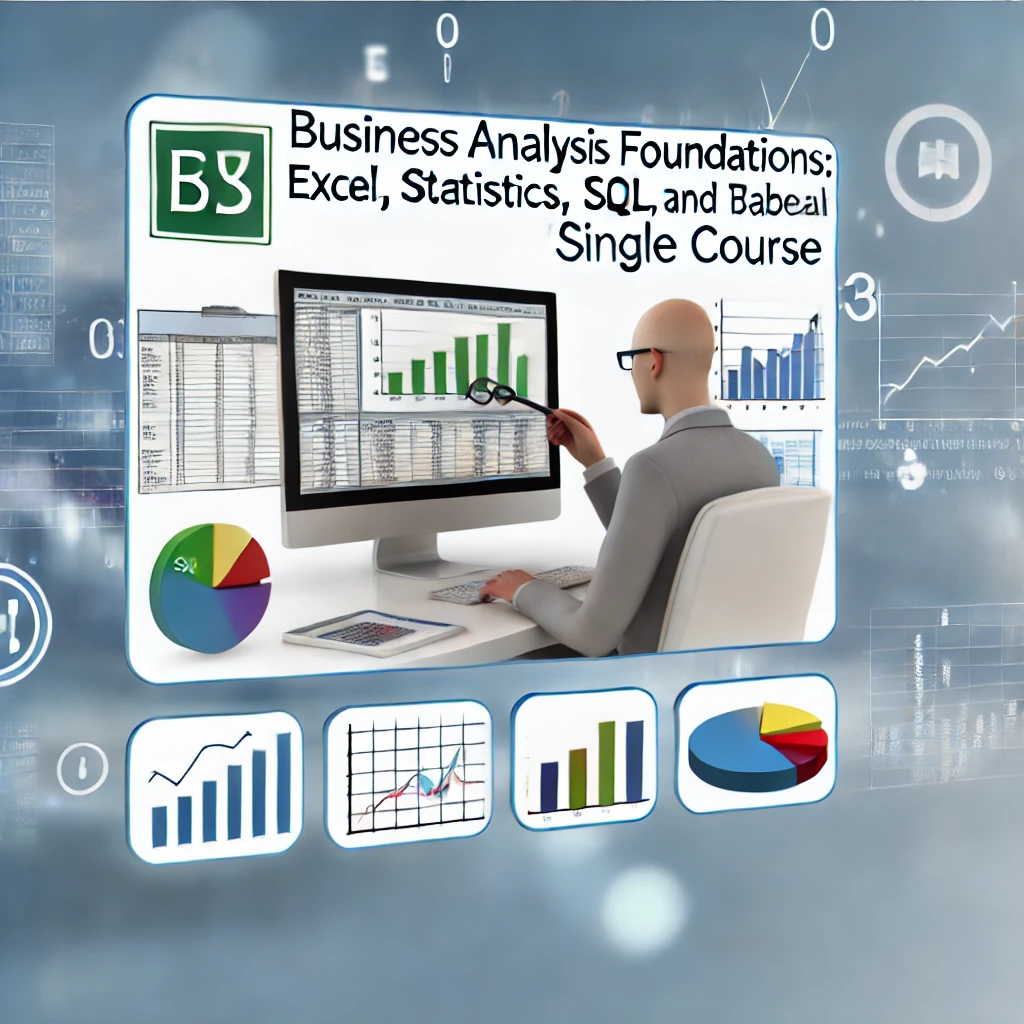 Business Analysis Foundations: Excel, Statistics, SQL, and Tableau (Single Course)